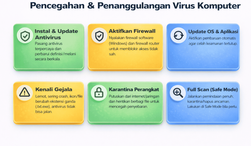 Pencegahan dan Penanggulangan Virus Komputer